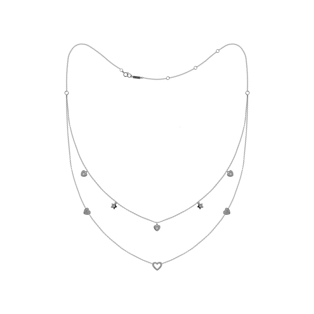 White gold diamond necklace