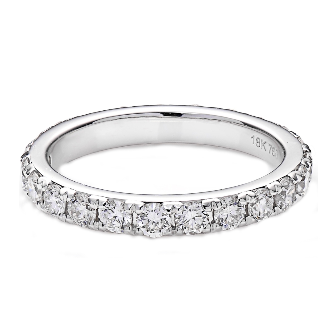 White gold diamond ring