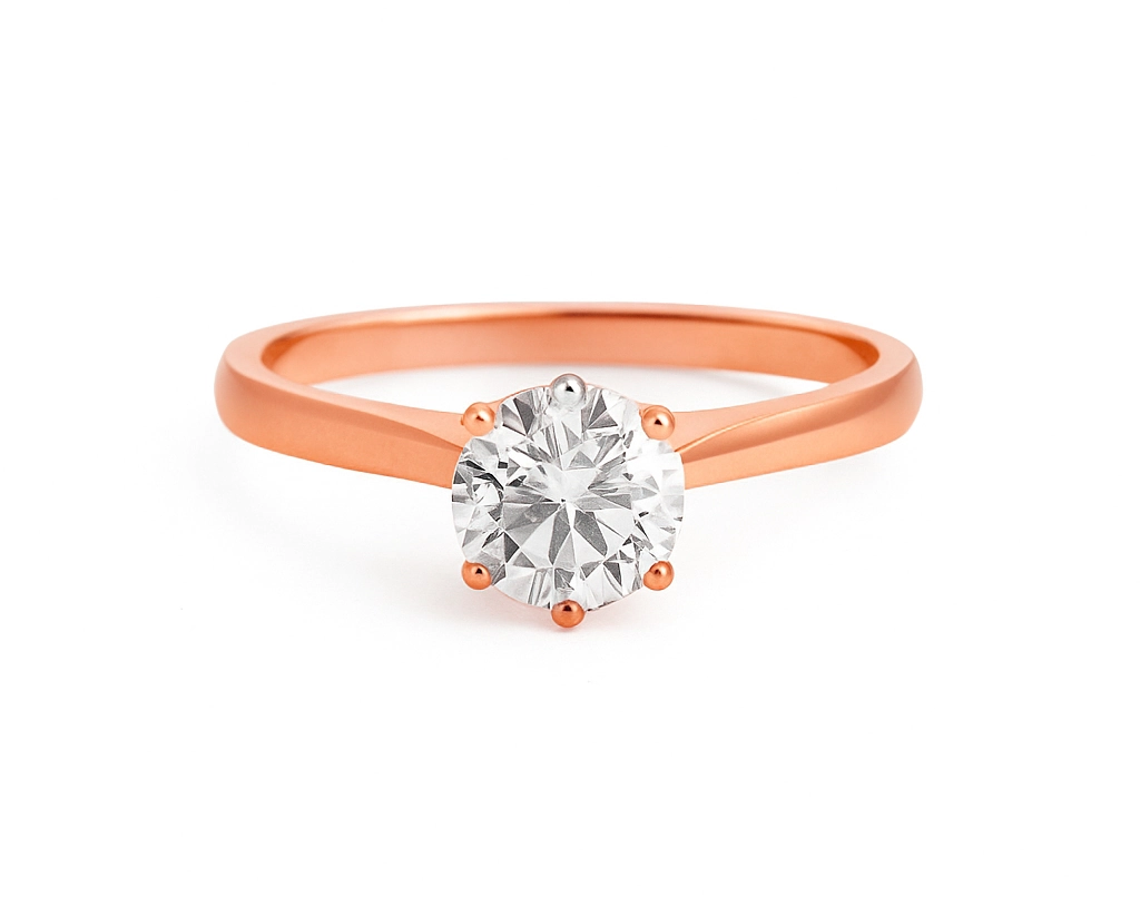 1ct Moissanite Solitaire Ring RI00028 - View 1