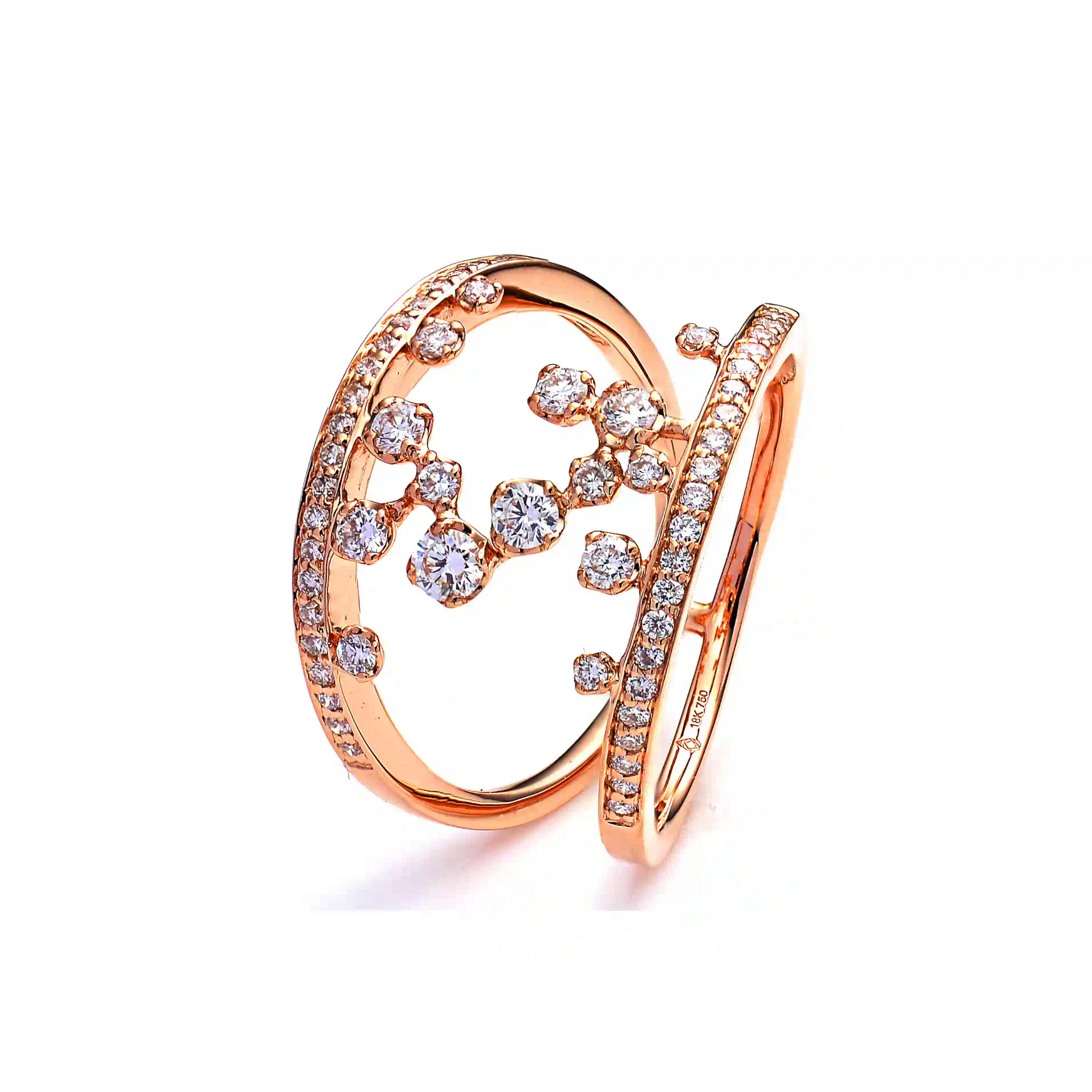 Diamond Ring in Rose Gold