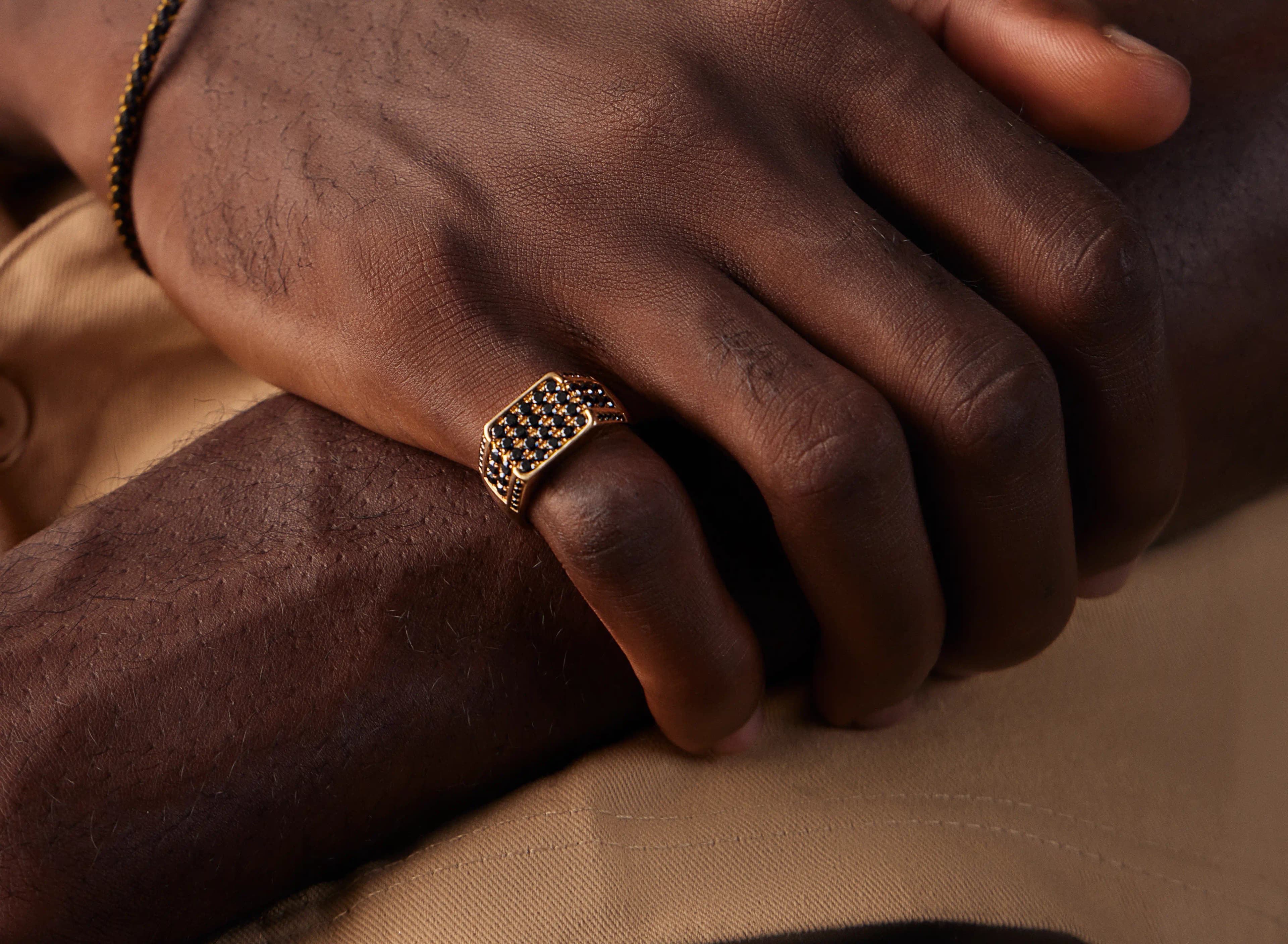 Man wearing a ring