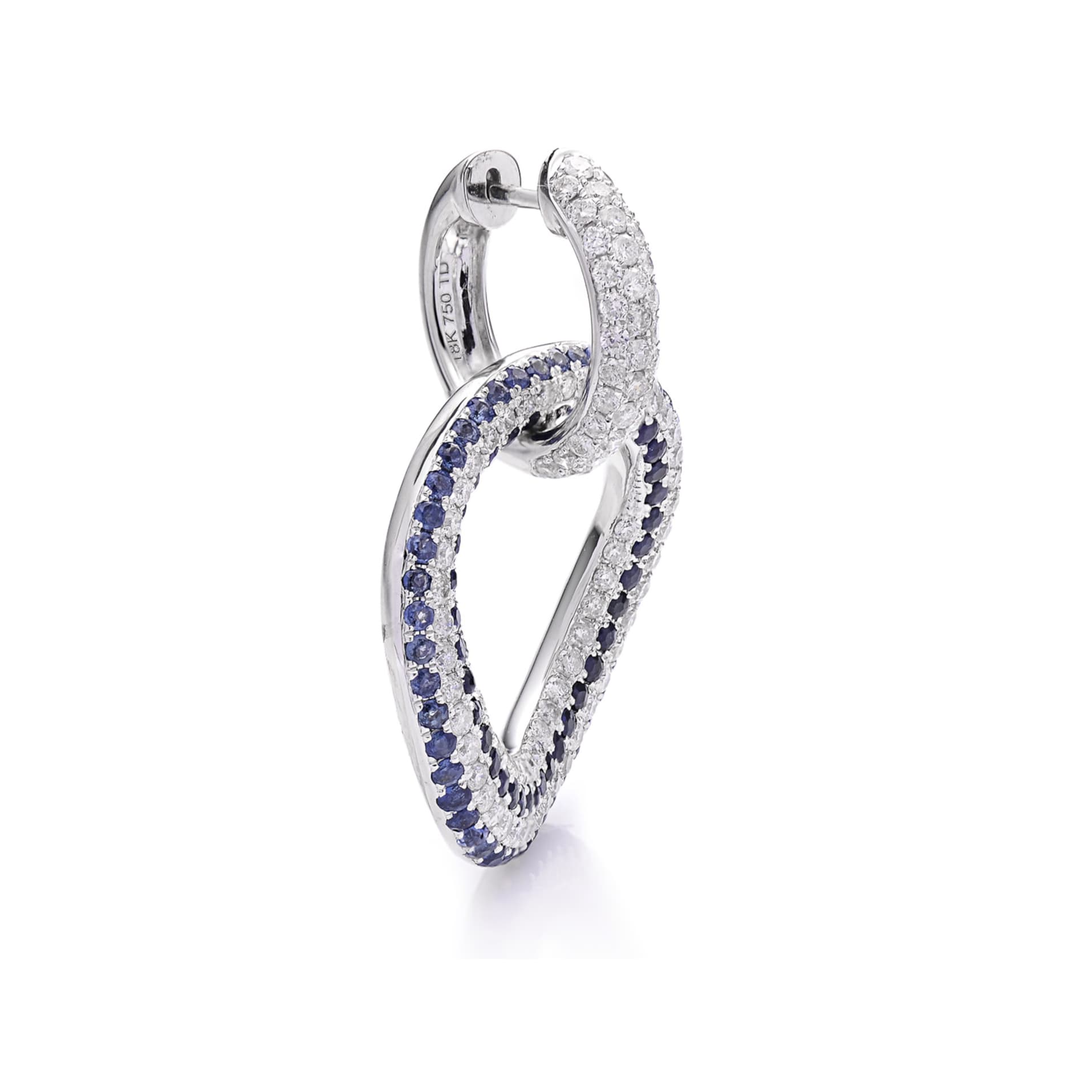 Diamond Earrings ER030805UB in 18K White Gold