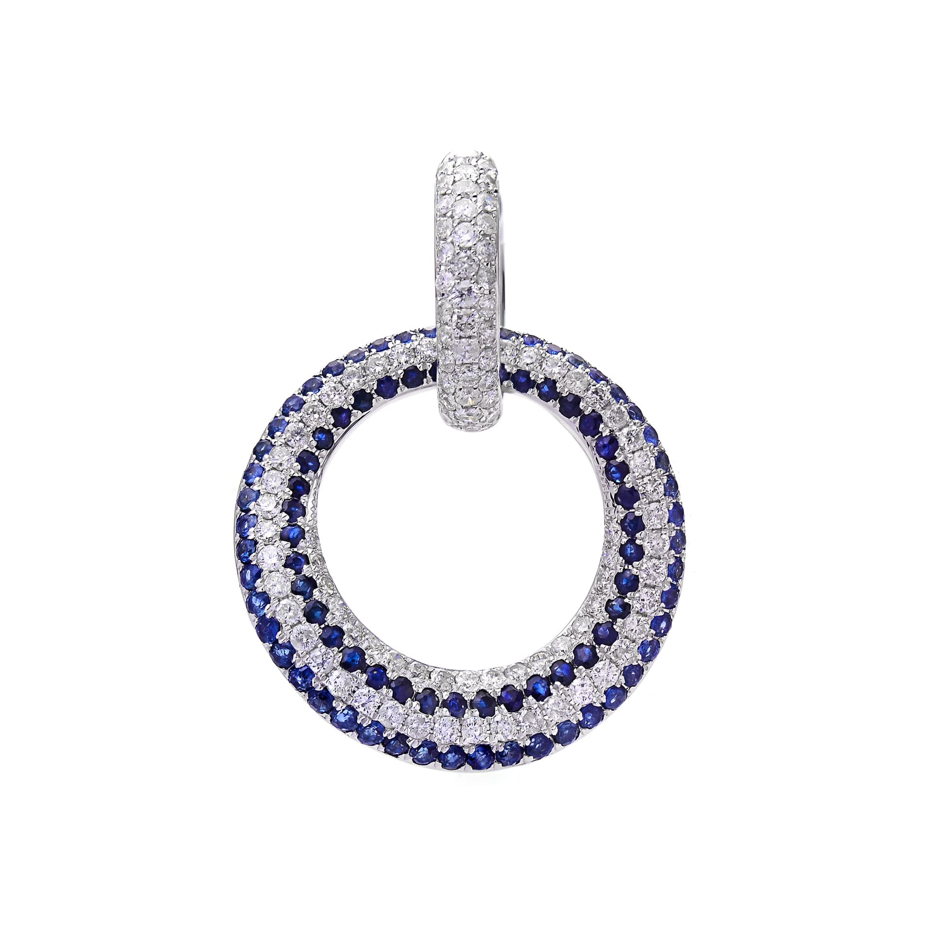 Diamond Earrings ER030805UB in 18K White Gold