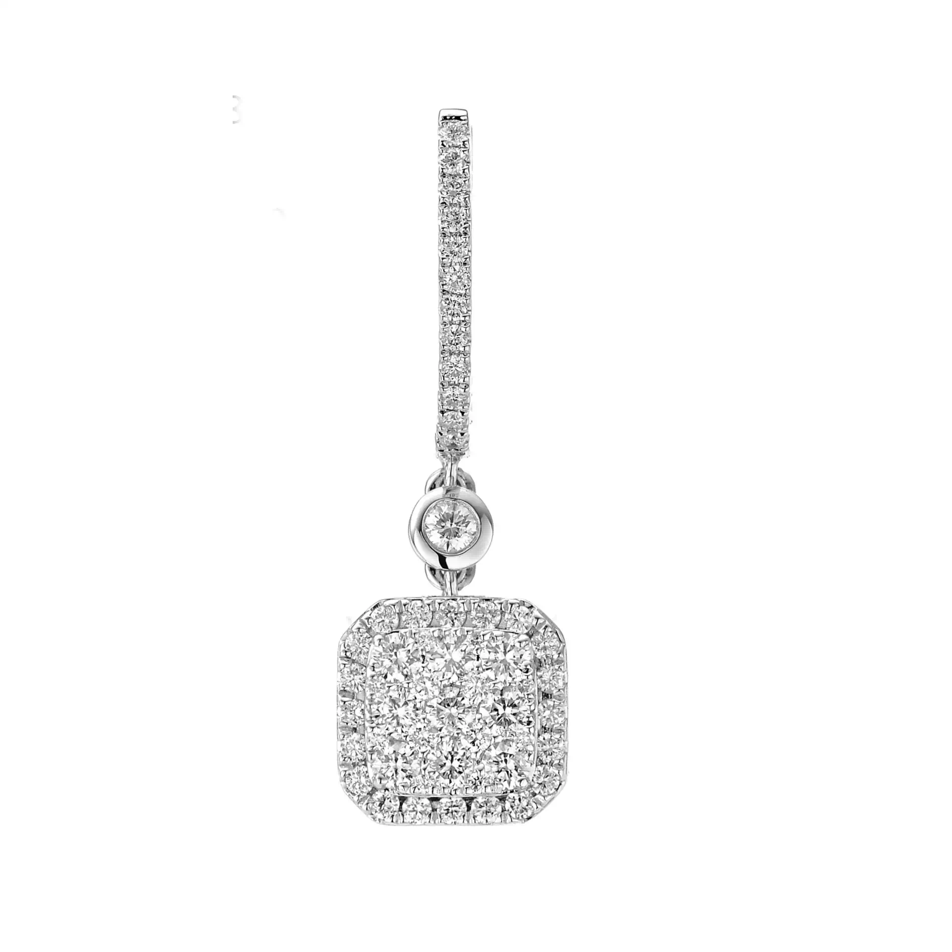 Diamond Earrings ER038475DB in 18K White Gold