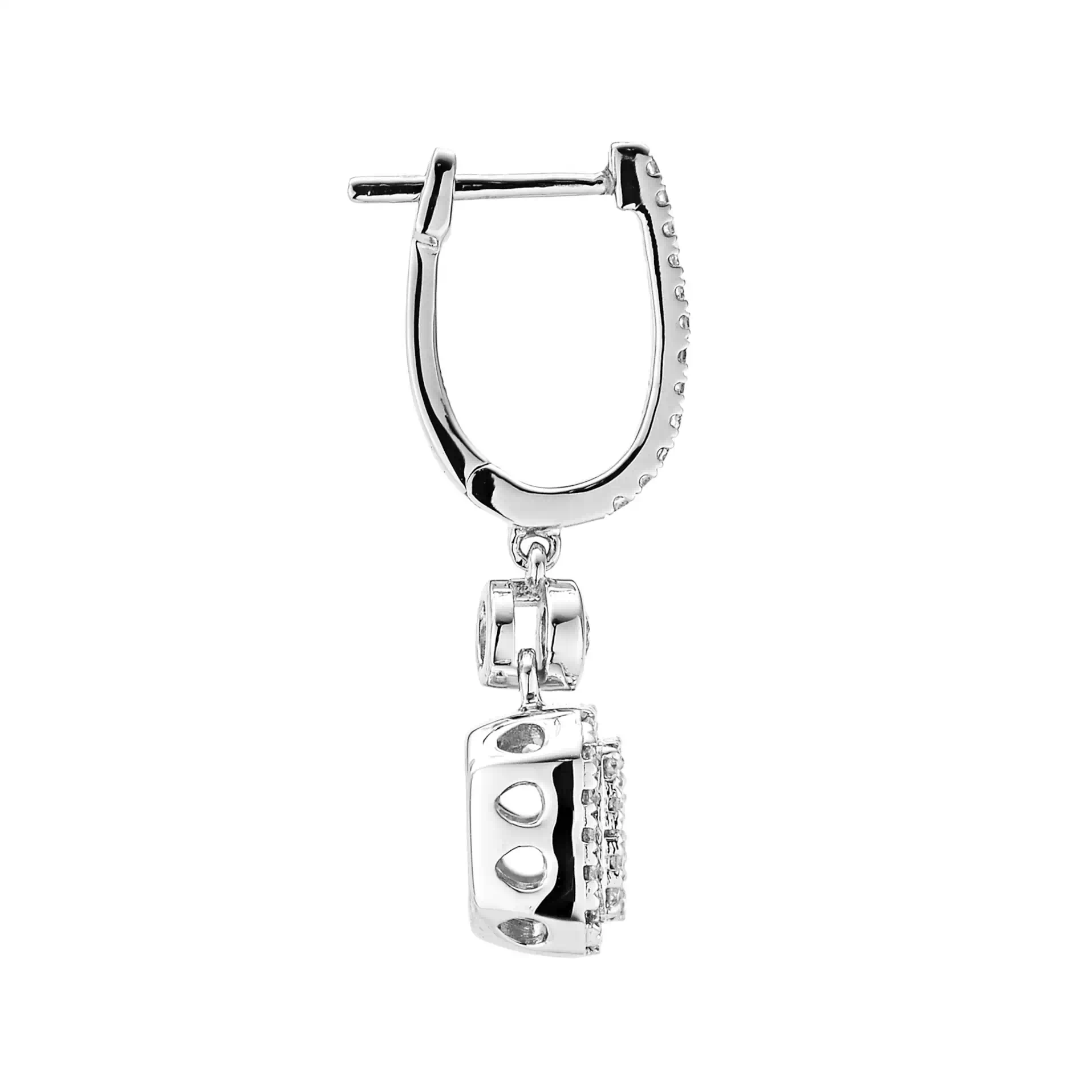 Diamond Earrings ER038475DB in 18K White Gold