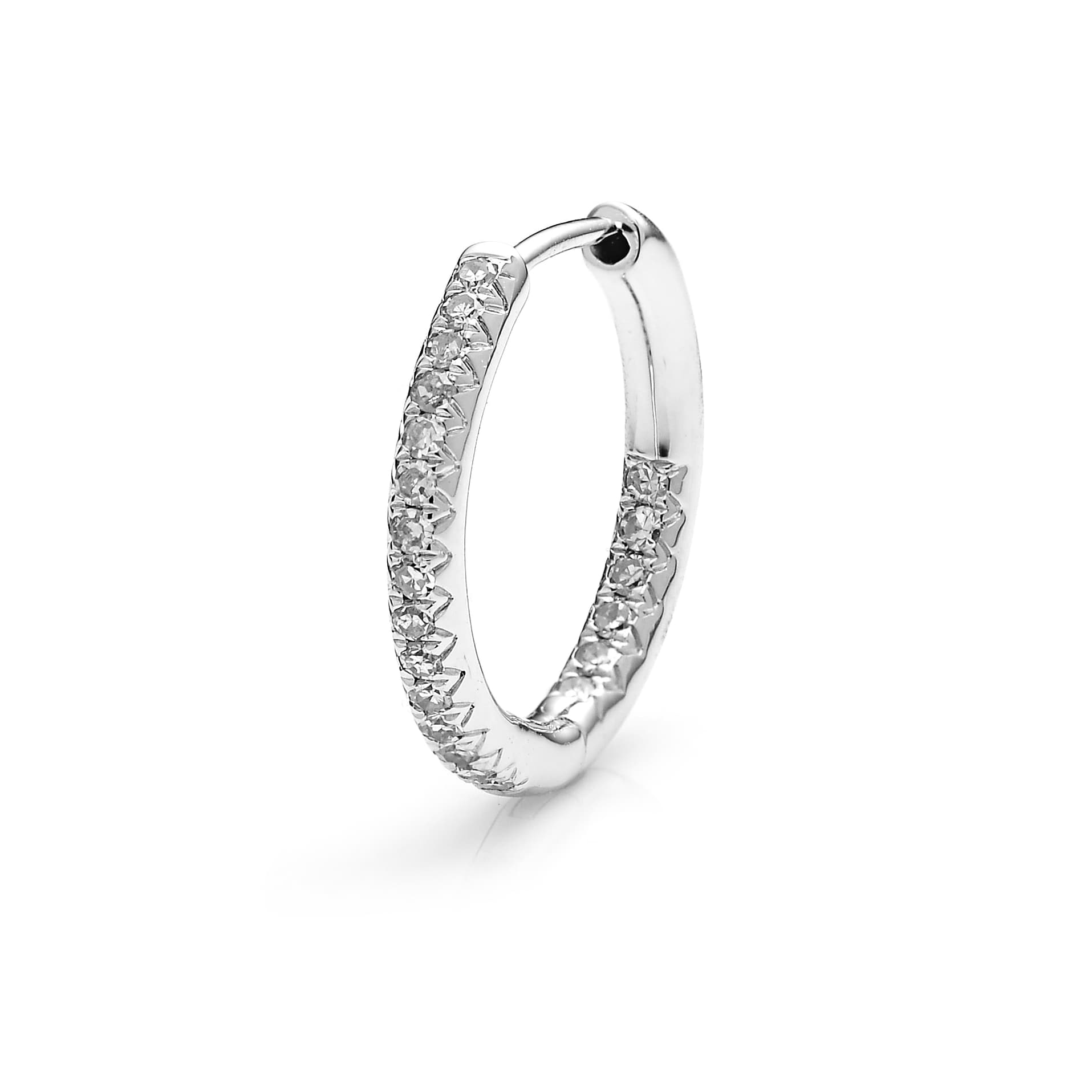 Diamond Earrings ER042283DB in 18K White Gold