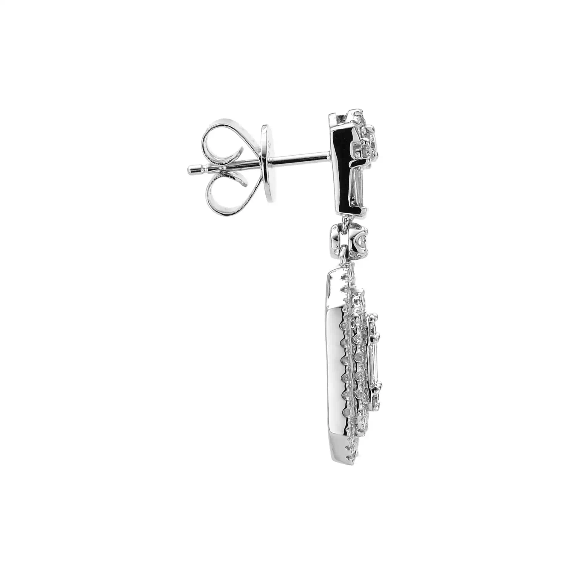 Diamond Earrings ER047422HB in 18K White Gold