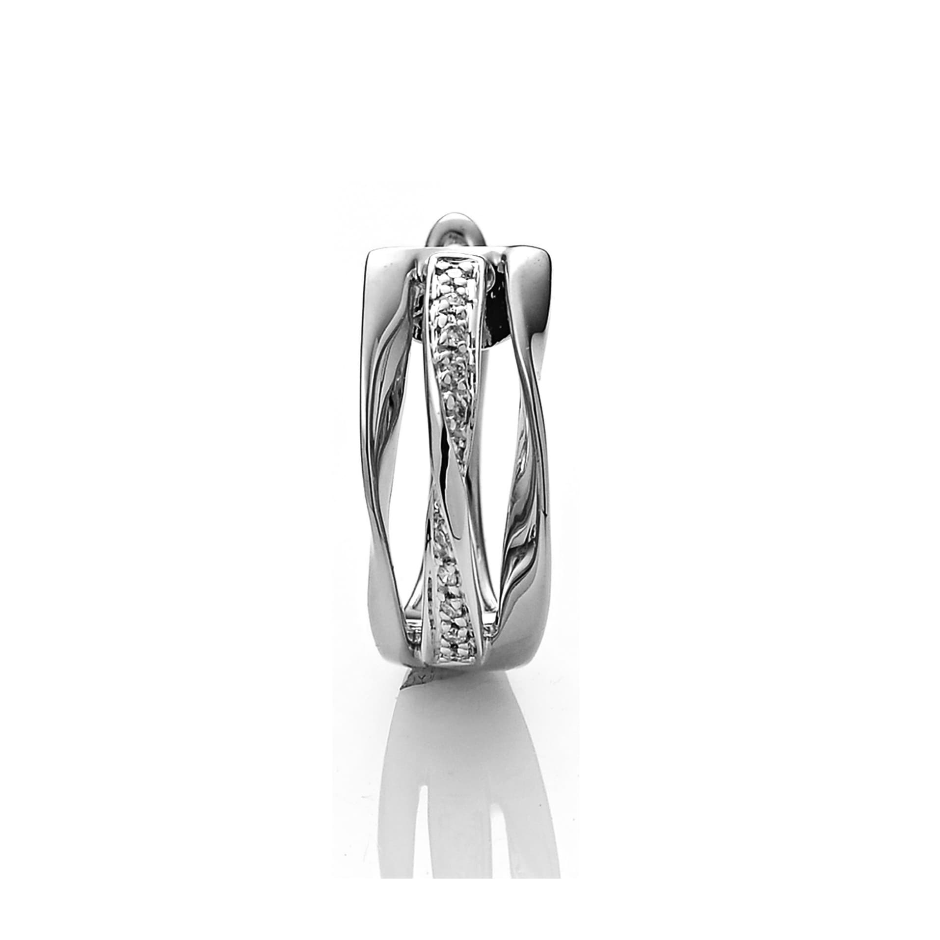 Diamond Earrings Set SE042128PB in 18K White Gold