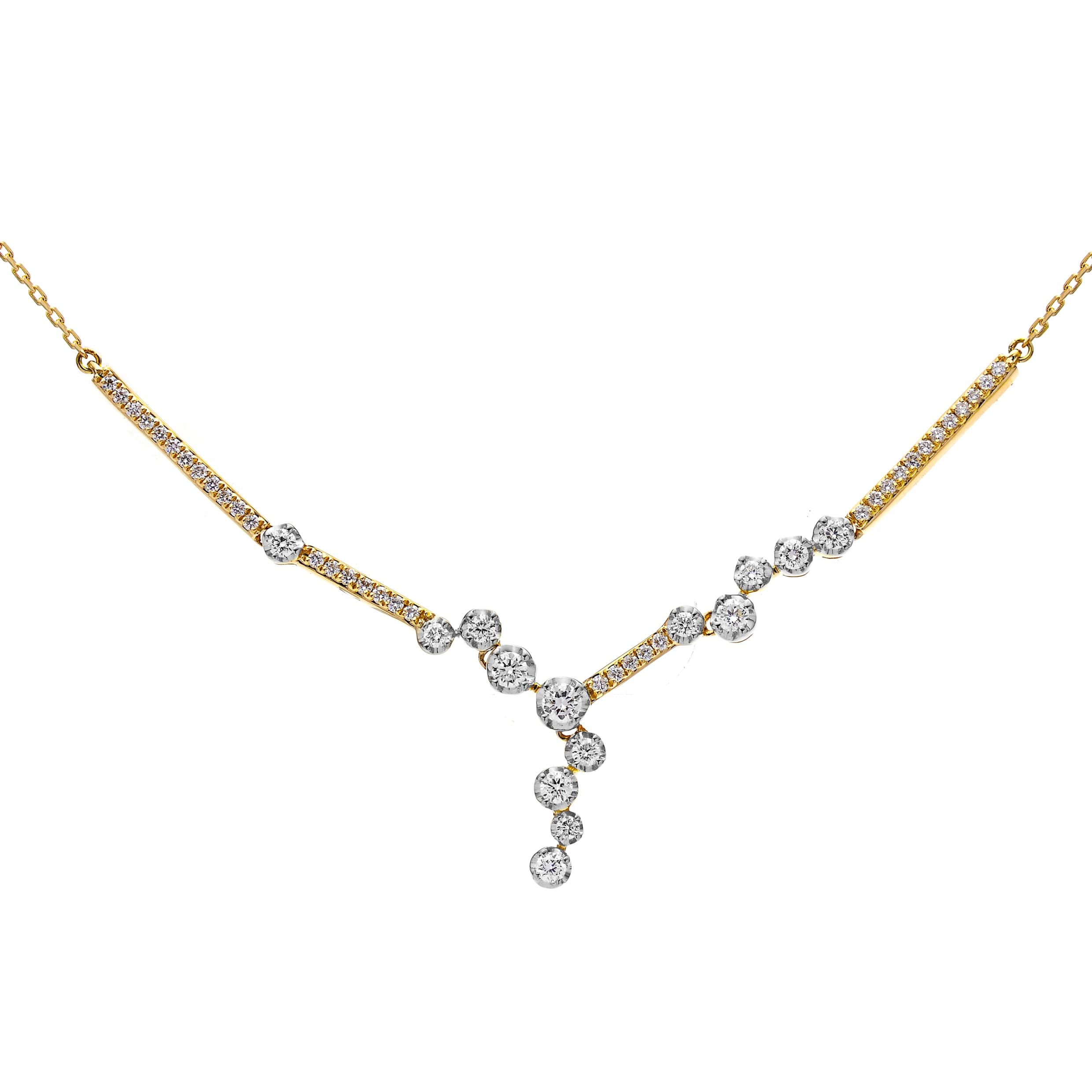 Diamond Necklace NL044760DB in 18K Yellow Gold
