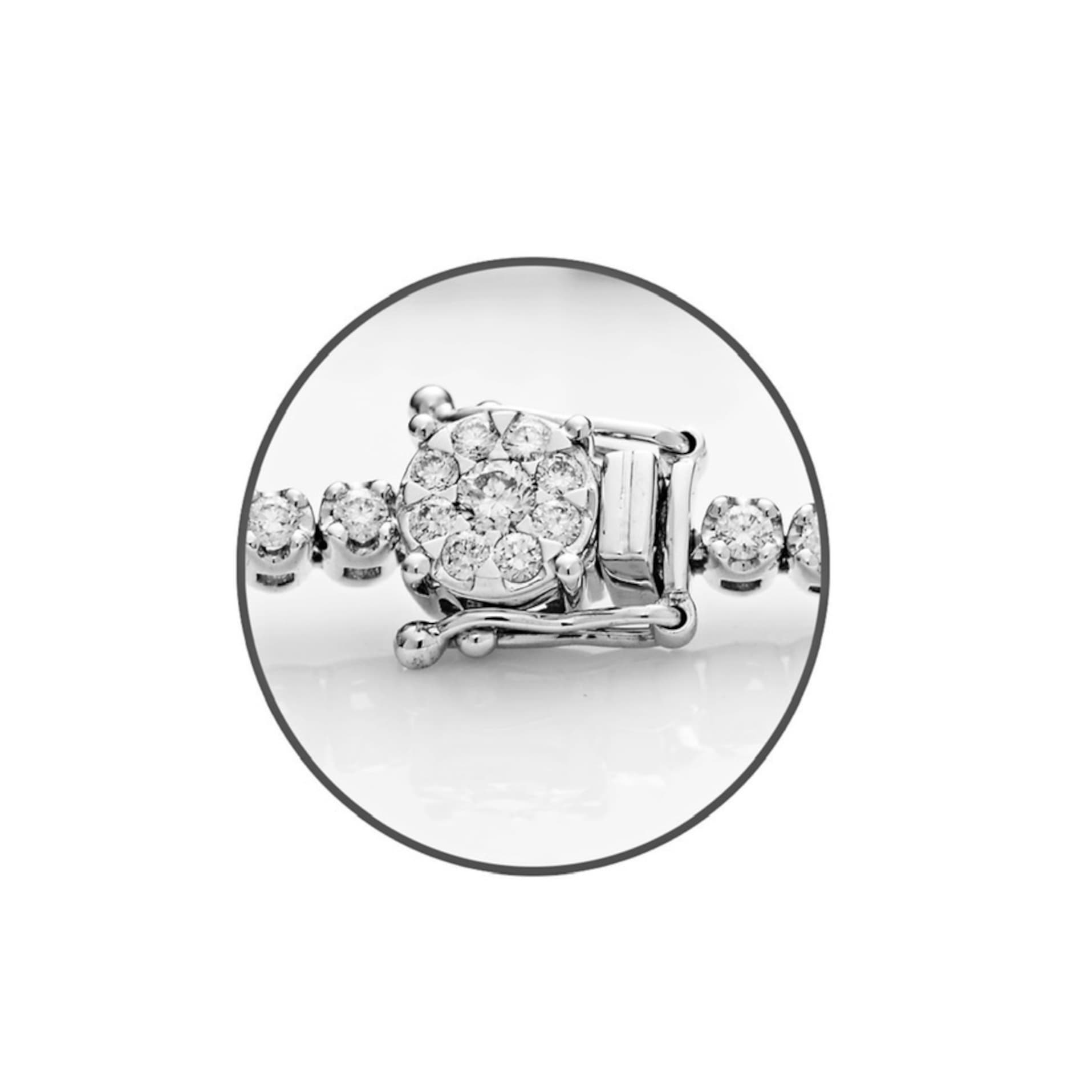 Diamond Bracelet BT042224DB in 18K White Gold