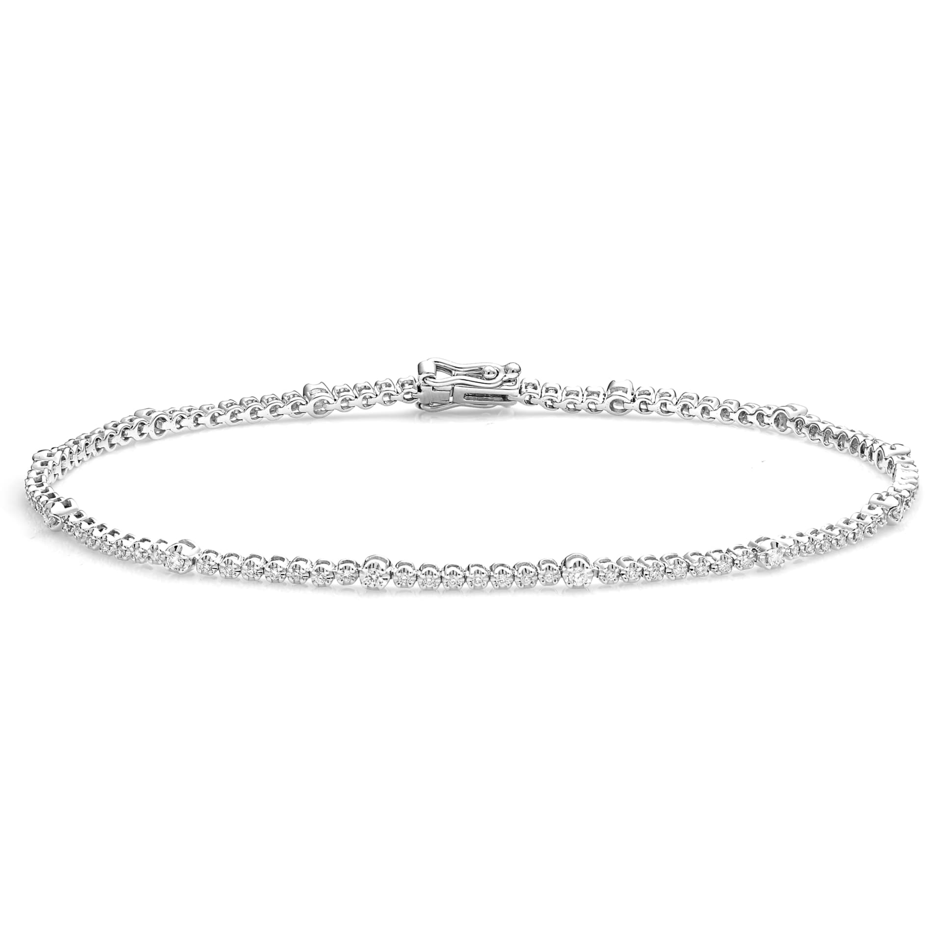 Diamond Bracelet BT043407DB in 18K White Gold