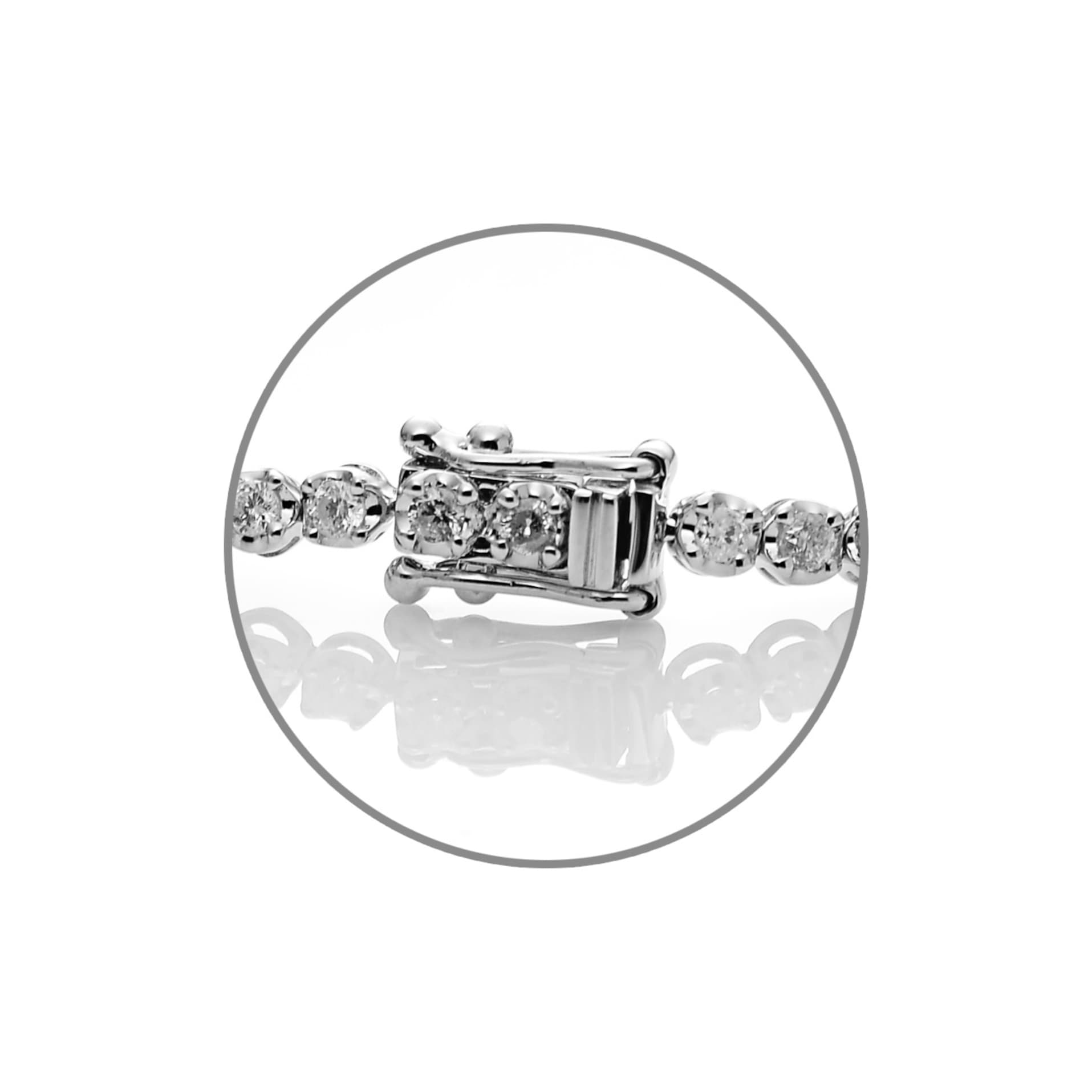 Diamond Bracelet BT043423DB in 18K White Gold