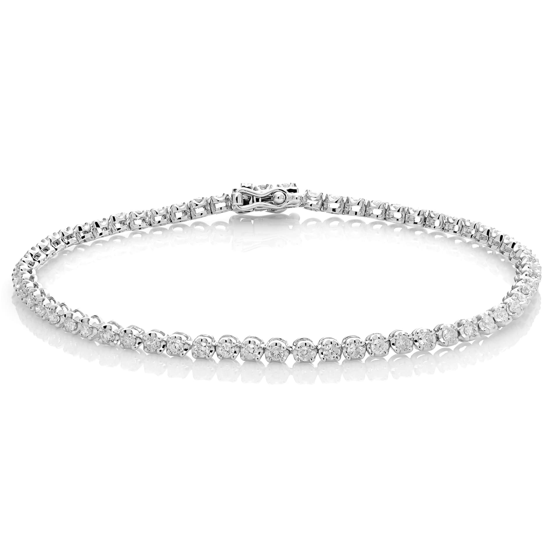 Diamond Bracelet BT043423DB in 18K White Gold