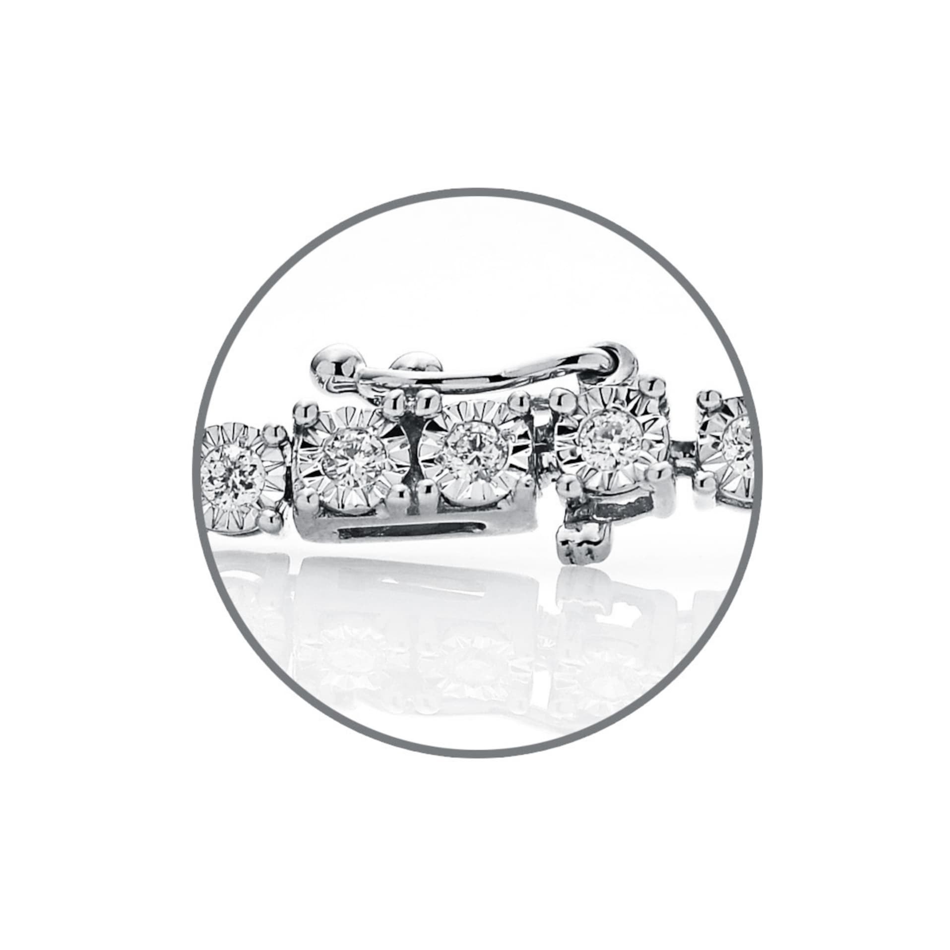 Diamond Bracelet BT044429RB in 18K White Gold