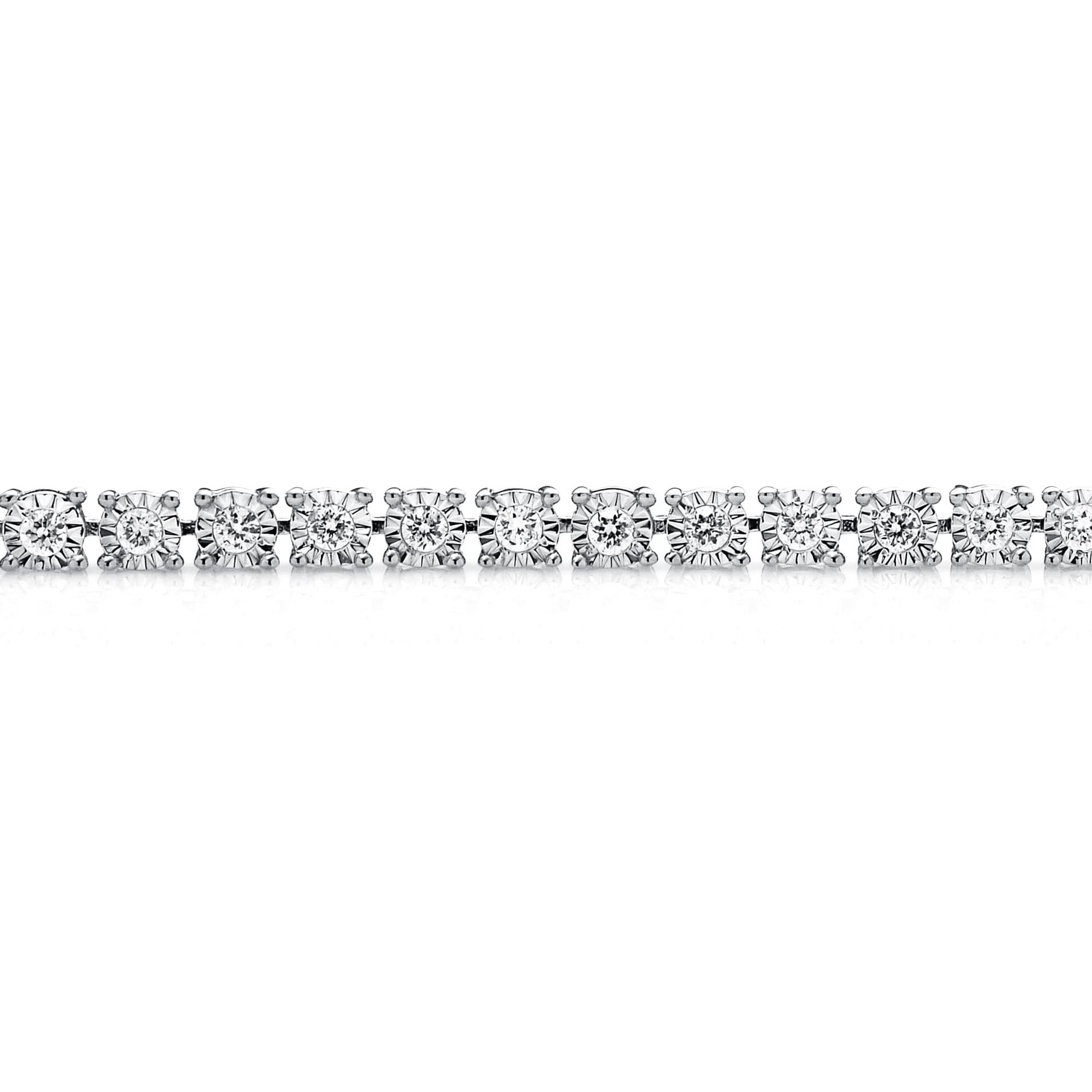 Diamond Bracelet BT044429RB in 18K White and Rose Gold