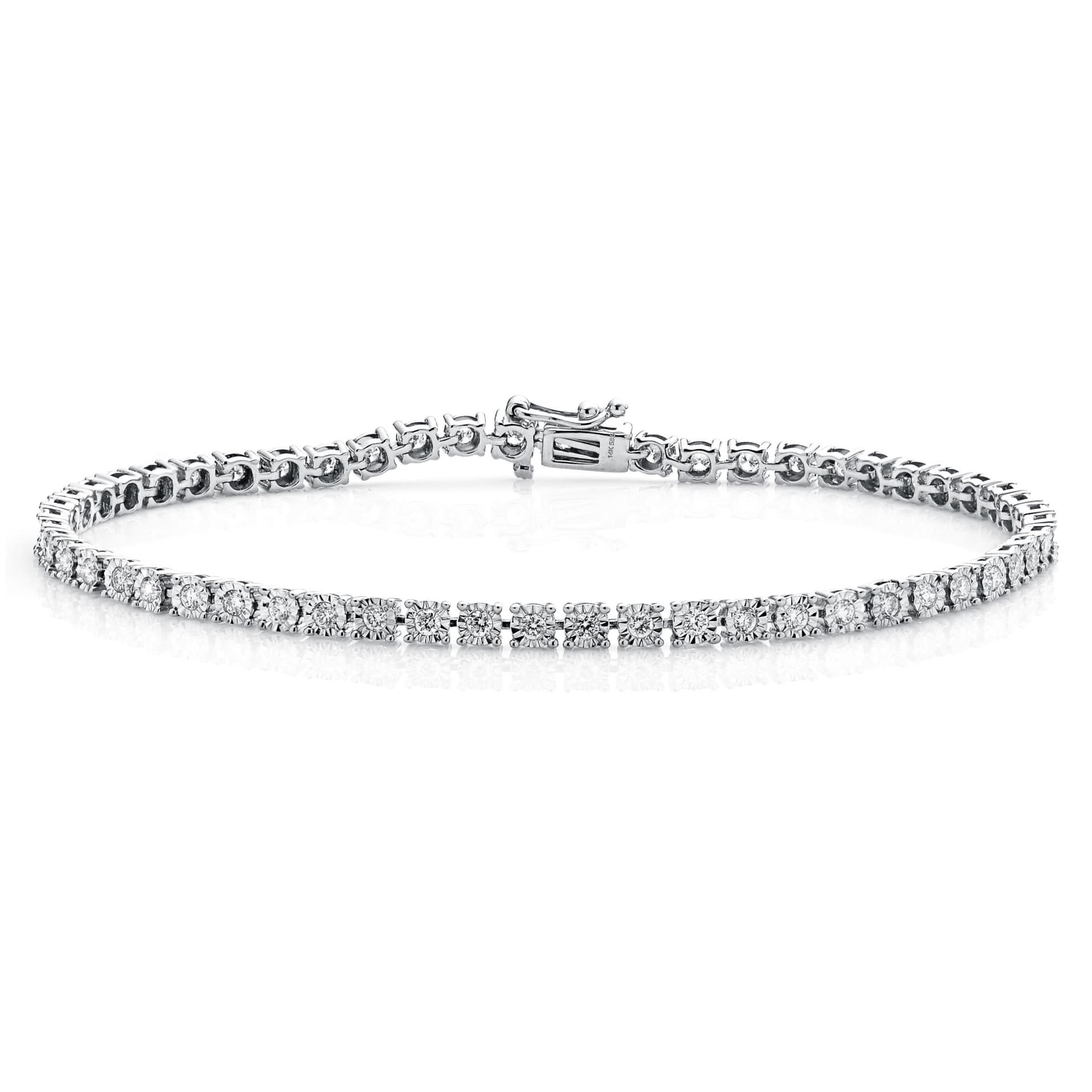 Diamond Bracelet BT044429RB in 18K White Gold