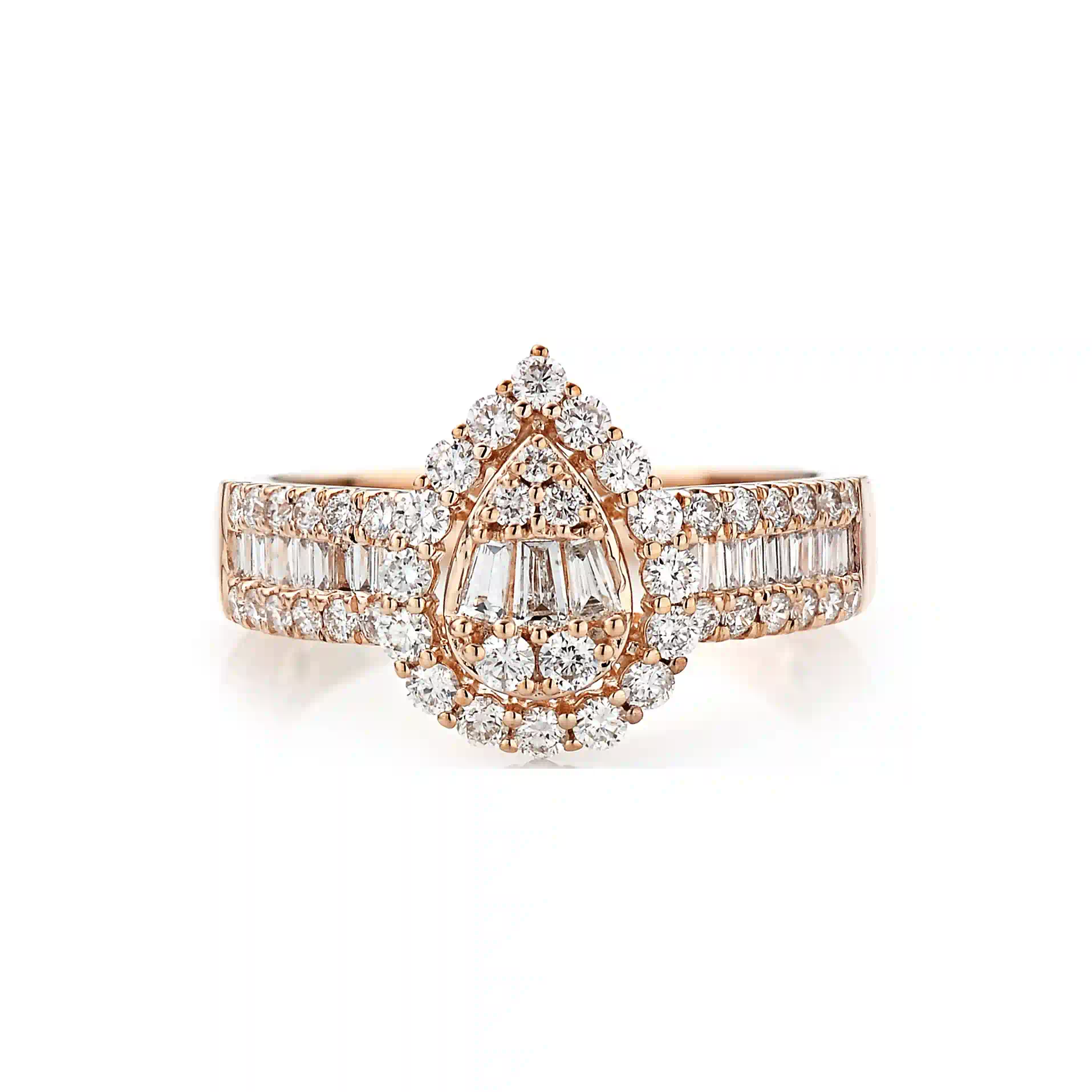 Engagement Ring RI047461HB in Rose Gold - View 1