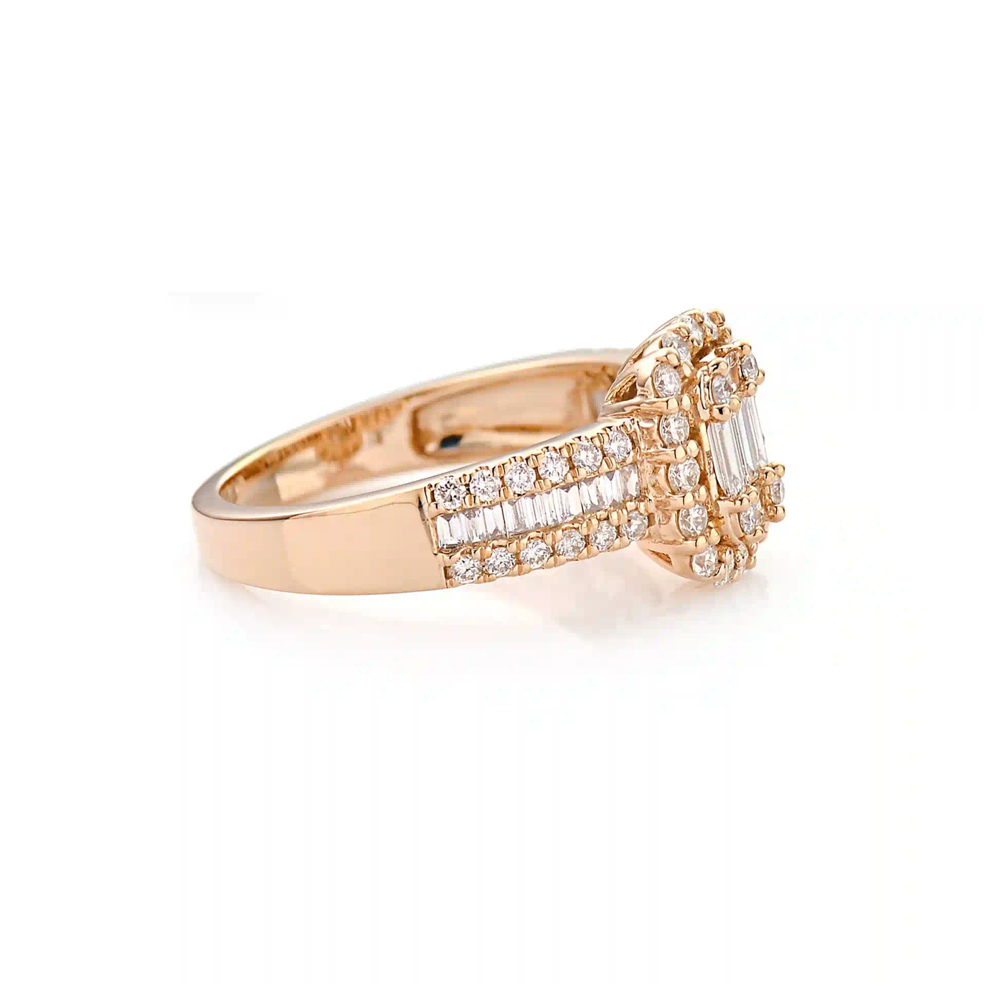 Engagement Ring RI047462HB in Rose Gold - View 2