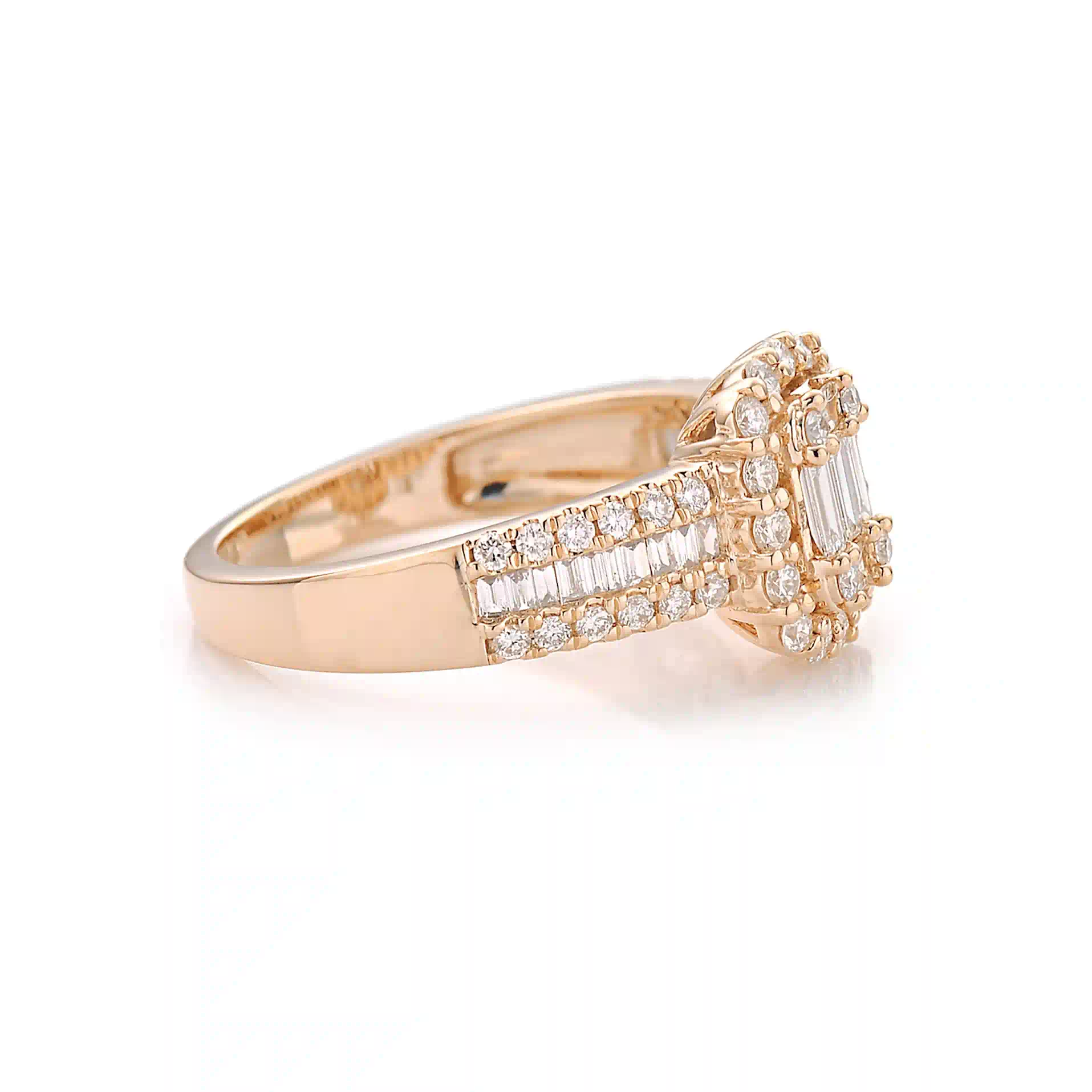 Engagement Ring RI047469HB in Rose Gold - View 2