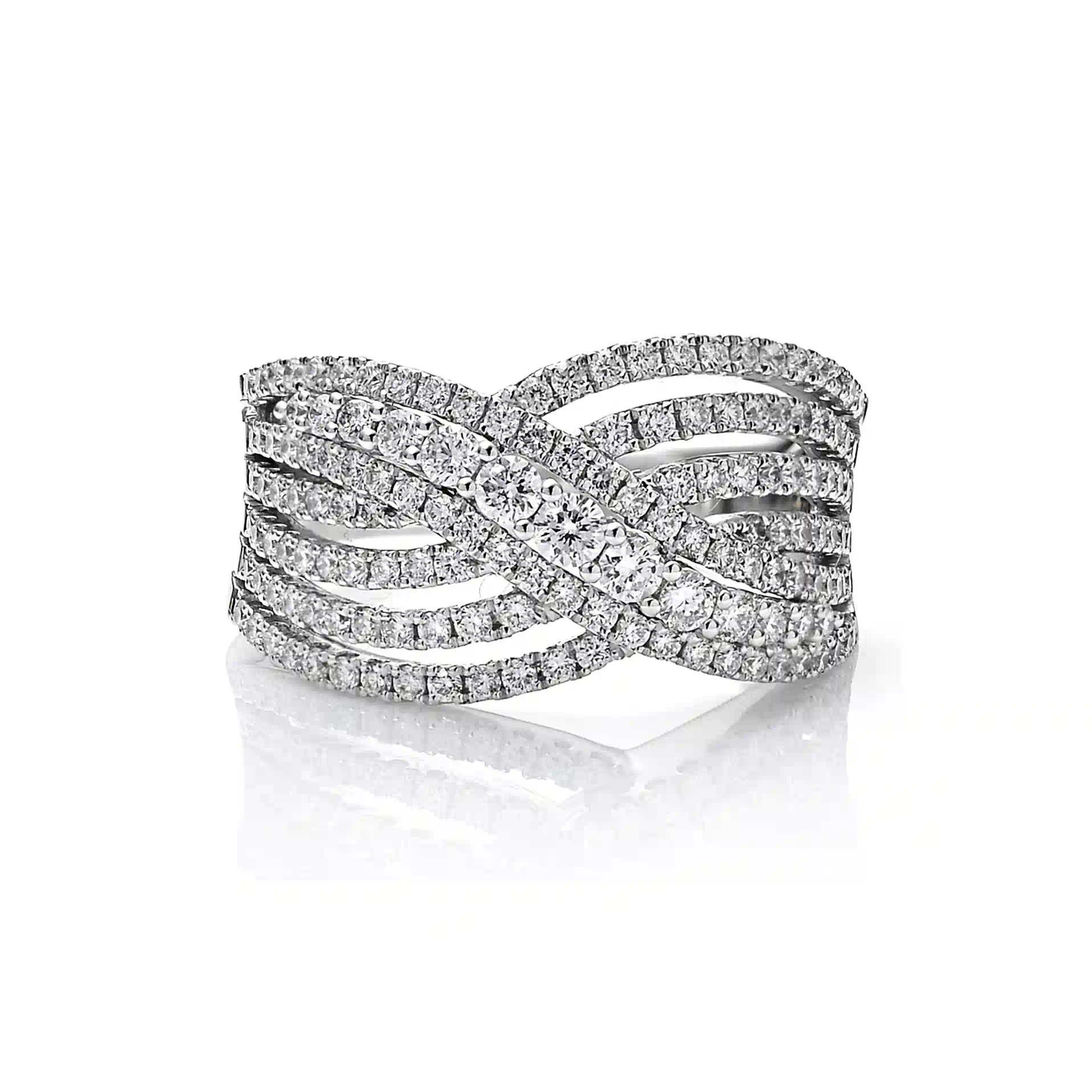 Diamond Ring RI035075DB in White Gold