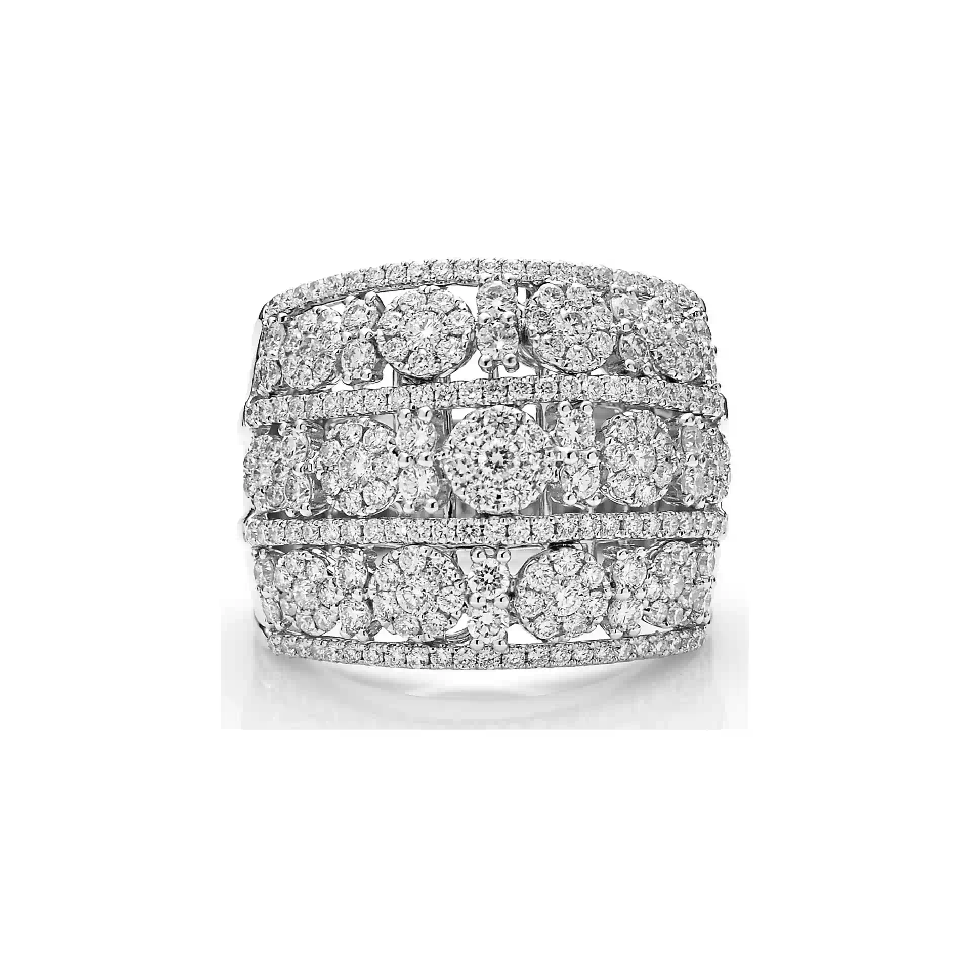 Diamond Ring RI042114DB in White Gold