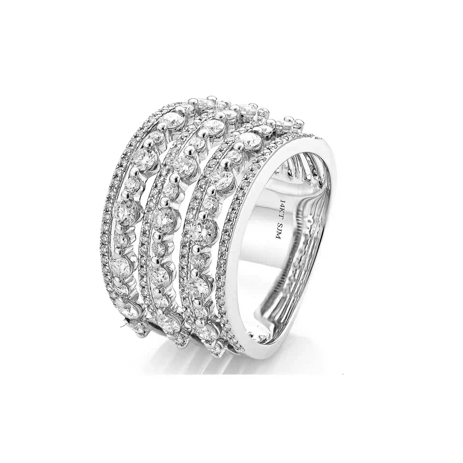 Diamond Ring RI042310DB in White Gold