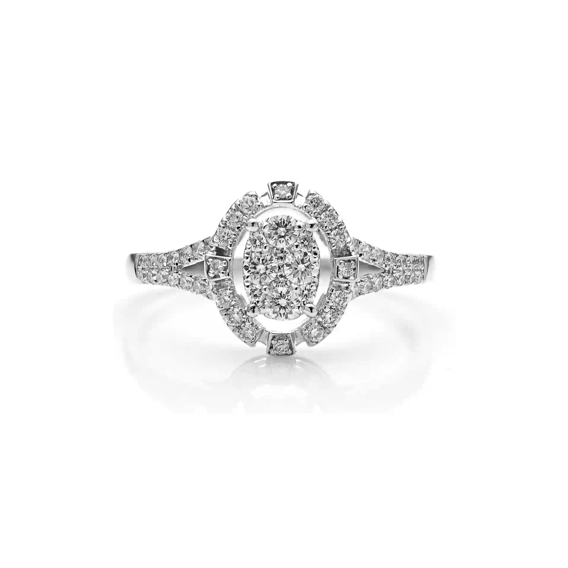 Diamond Ring RI044894DB in White Gold