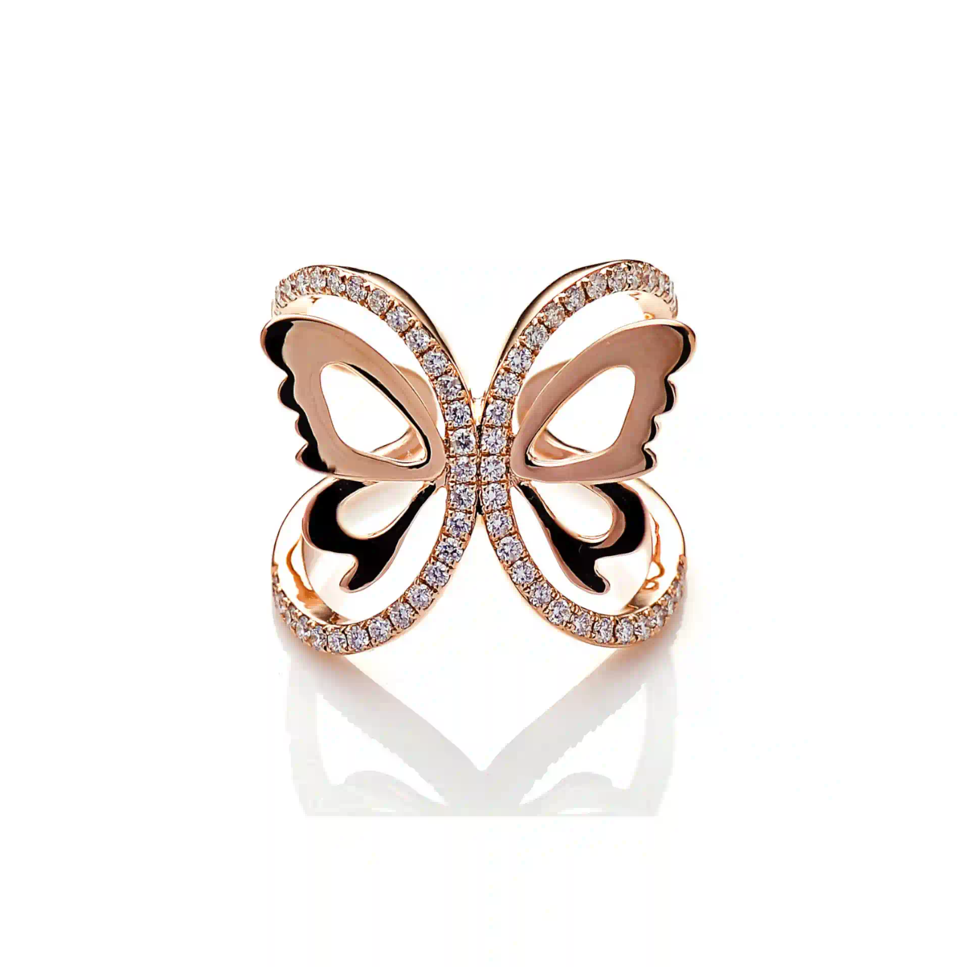 Diamond Ring RI045329DB in Rose Gold