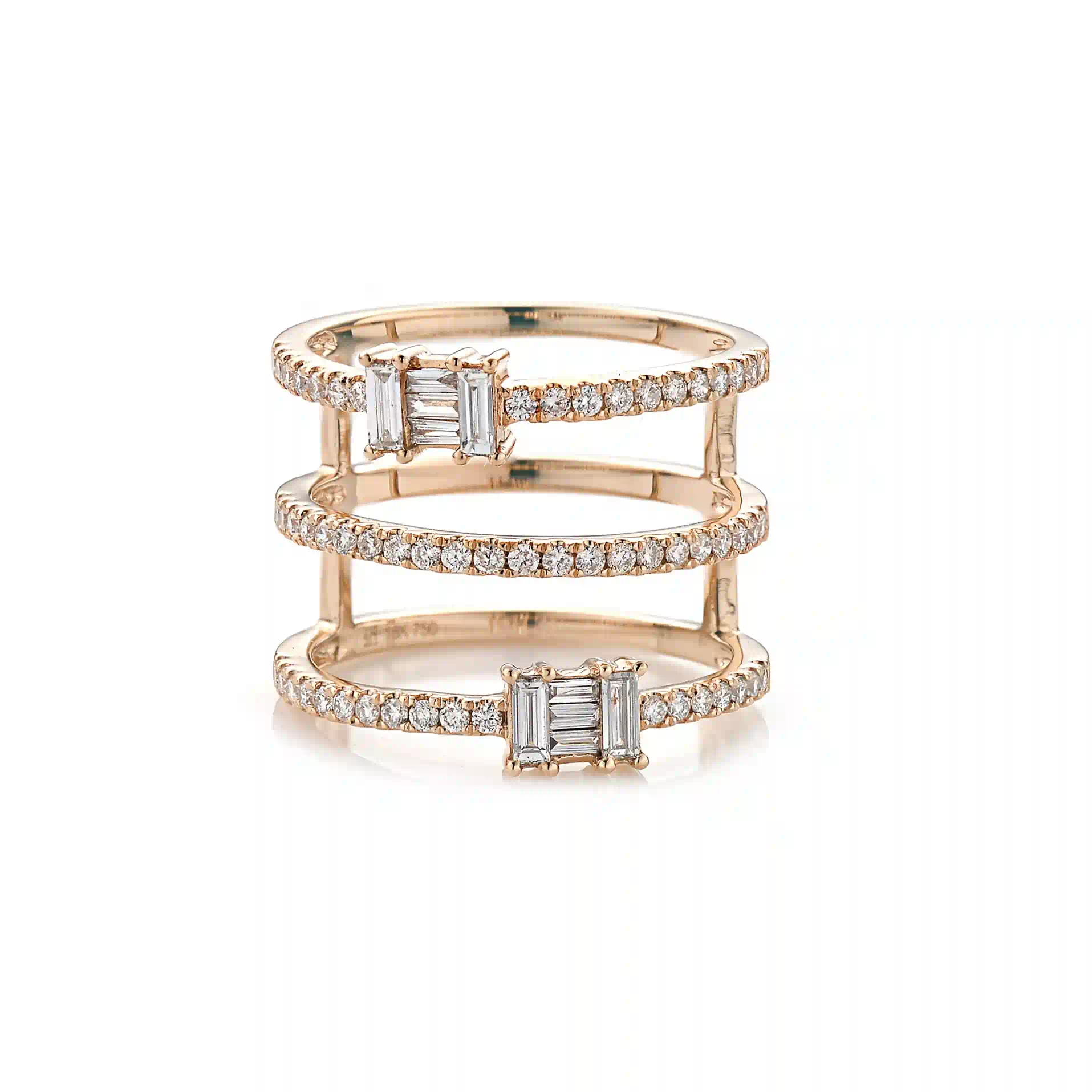 Diamond Ring RI045621HB in Rose Gold