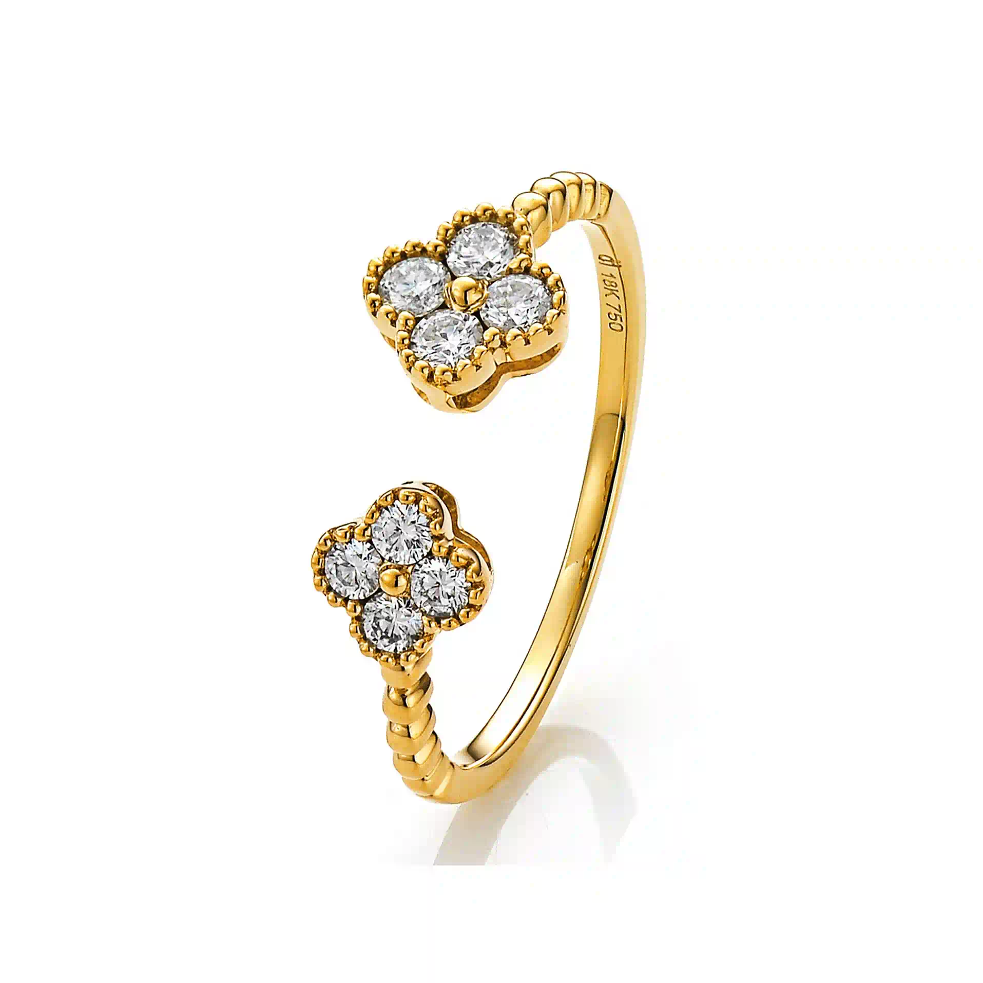 Diamond Ring RI047265DB in Yellow Gold