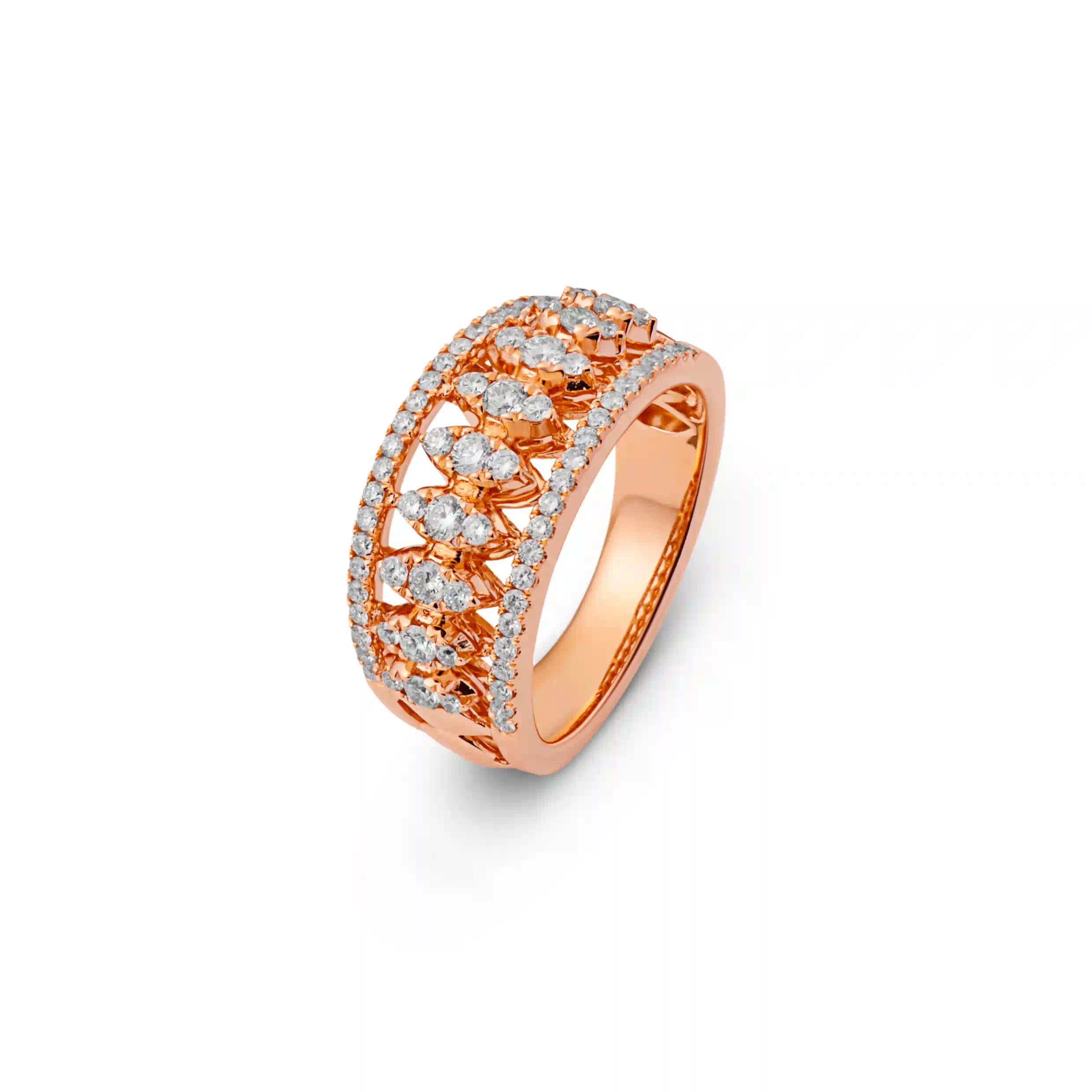 Diamond Ring SR043152DB in Rose Gold