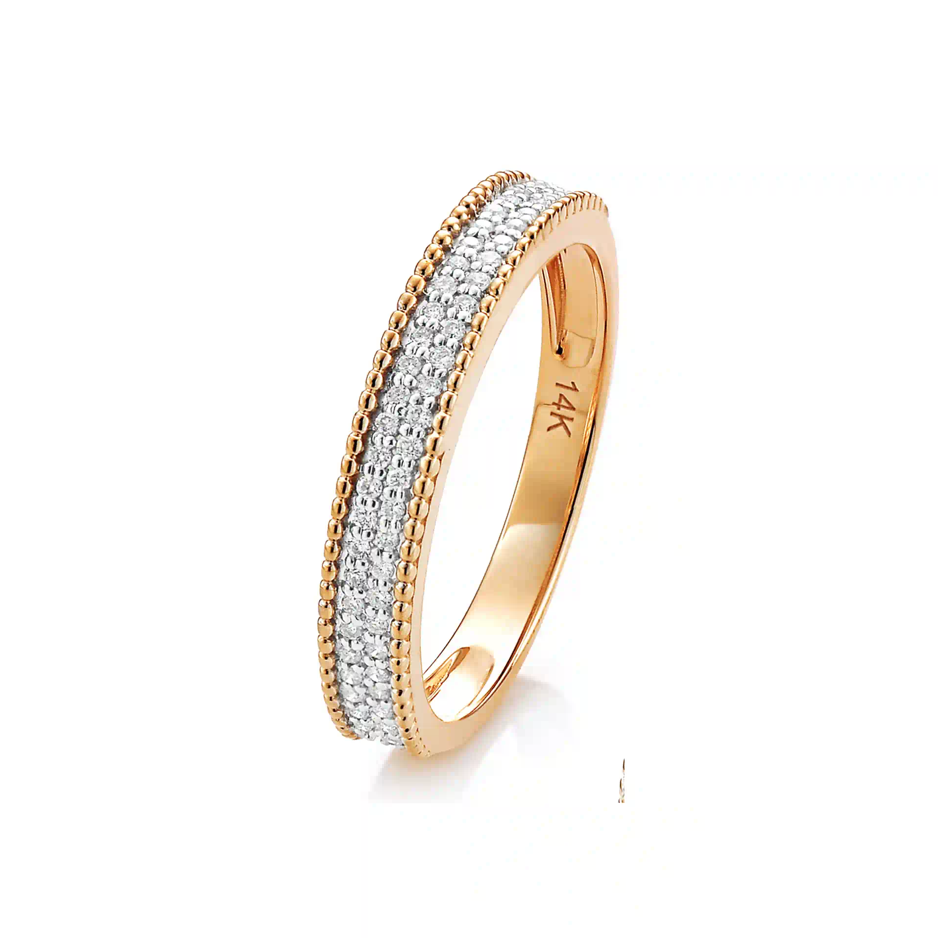 Diamond Ring SR043403DB in Rose Gold