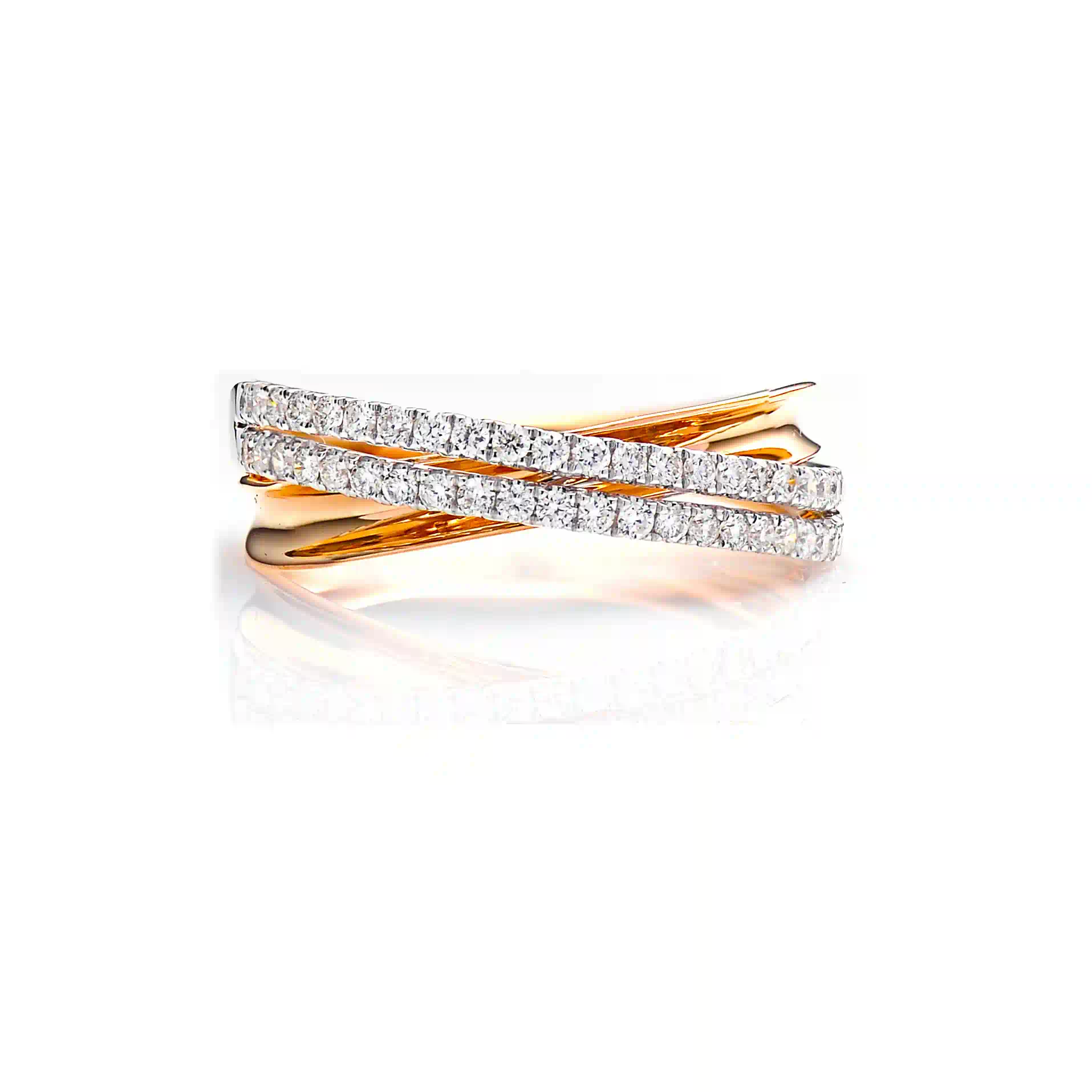 Diamond Ring SR043652DB in Rose Gold