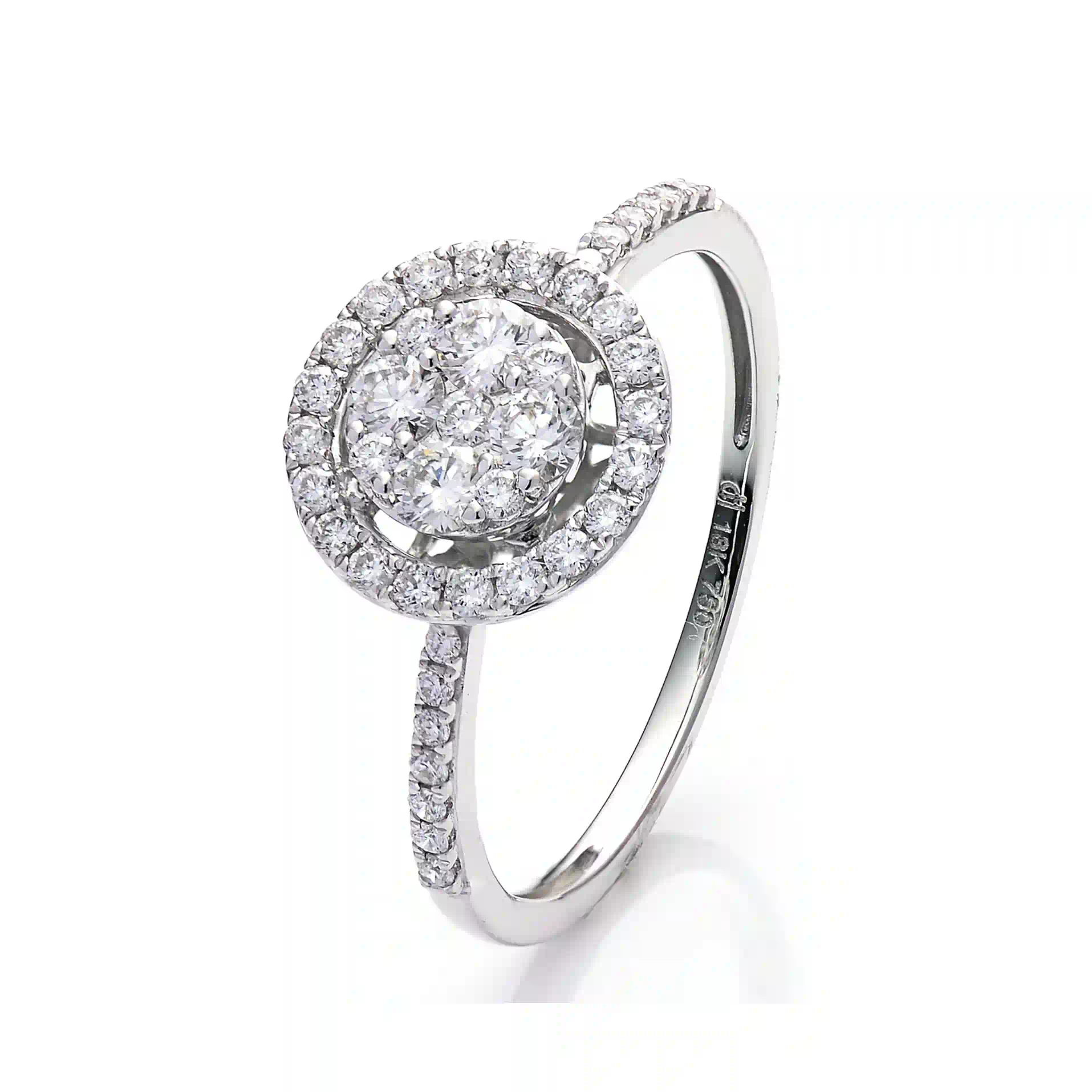 Diamond Ring SR043815DB in White Gold