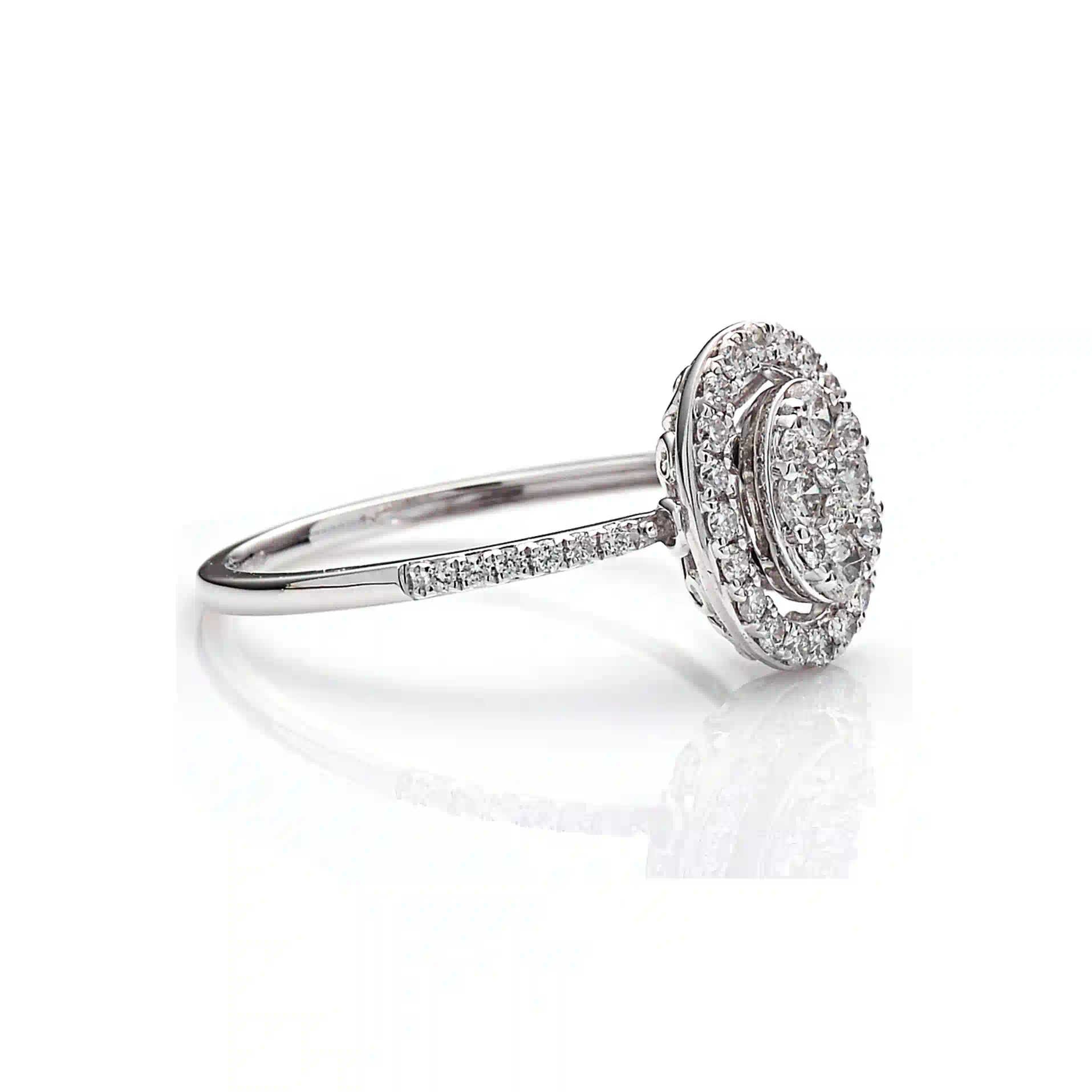 Diamond Ring SR043817DB in White Gold