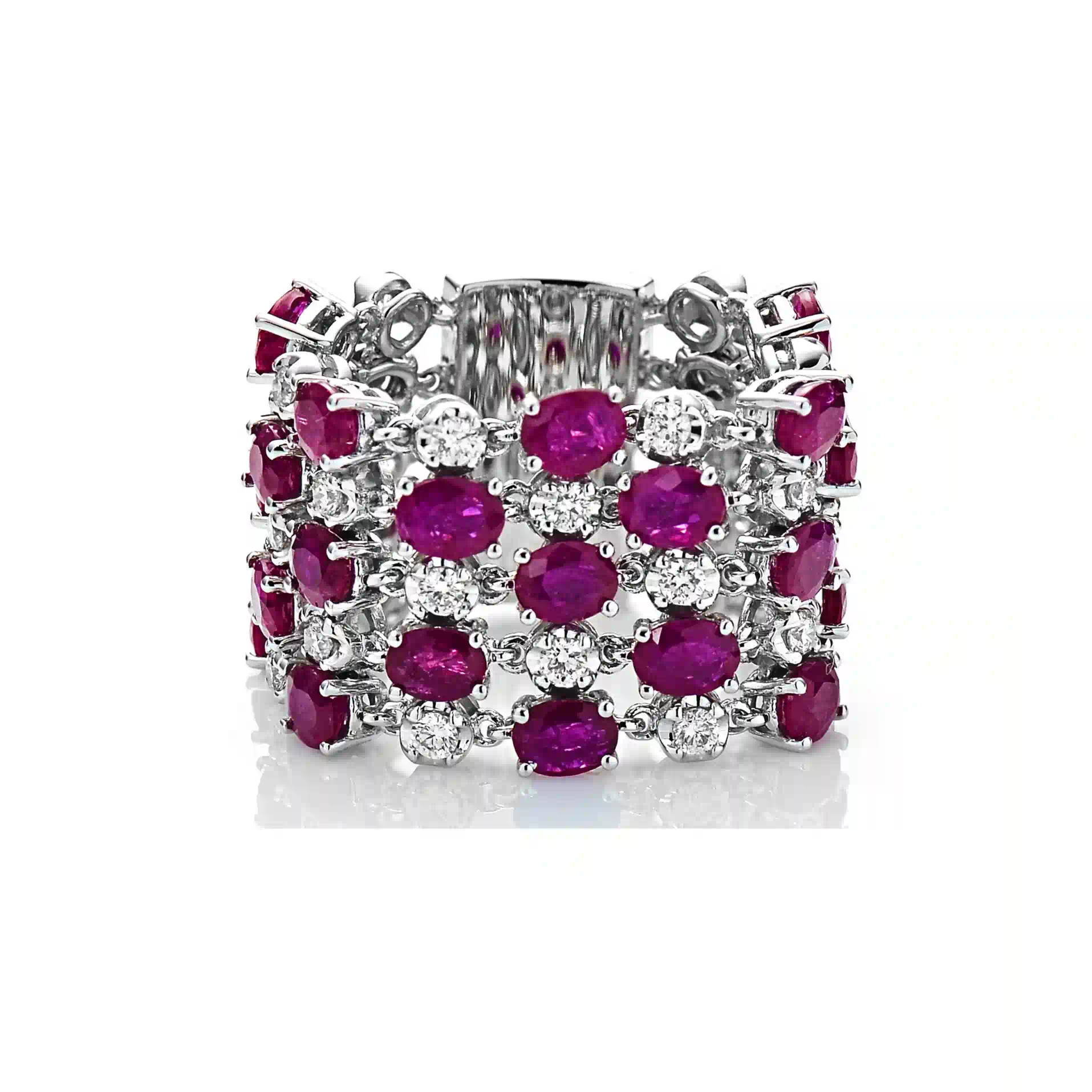 Sapphire Ring SR044197GB in White Gold