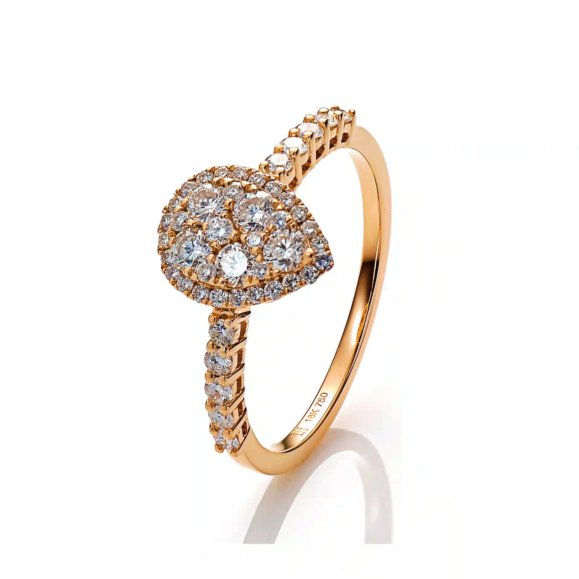 Diamond Ring SR044555DB in Rose Gold