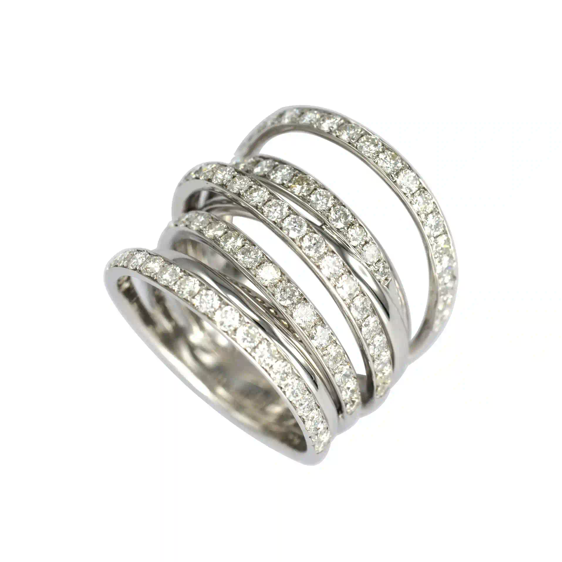 Diamond Wedding Band RI039011DB in White Gold